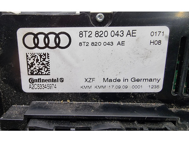 Блок управления кондиционера воздуха / климата/ печки (в салоне) 8T2820043AE, A2C53345974 Audi Q5 SQ5