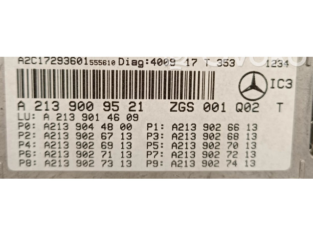 Спидометр (приборный щиток) A2139009521, A2139014609   Mercedes-Benz E W213