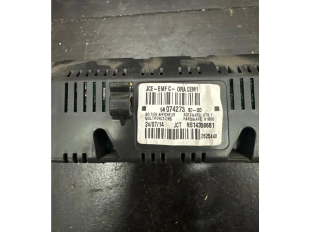 Дисплей 980742738000 Citroen Berlingo