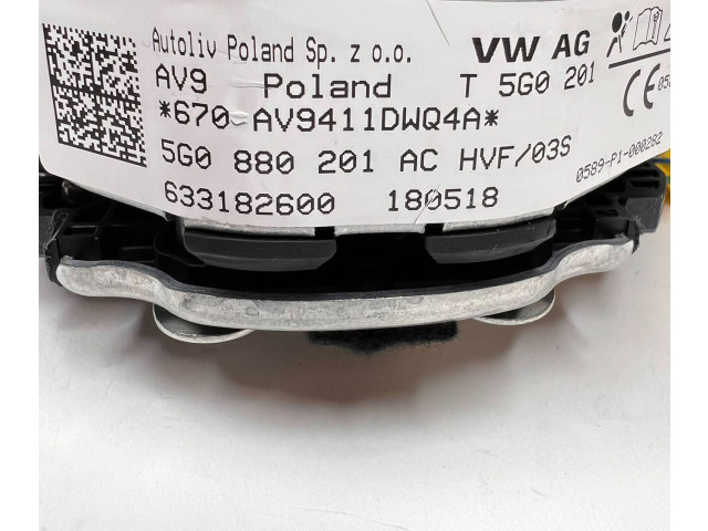 Руль Volkswagen Golf VII 2013 - 2019 года 5G0419091, 624388710C