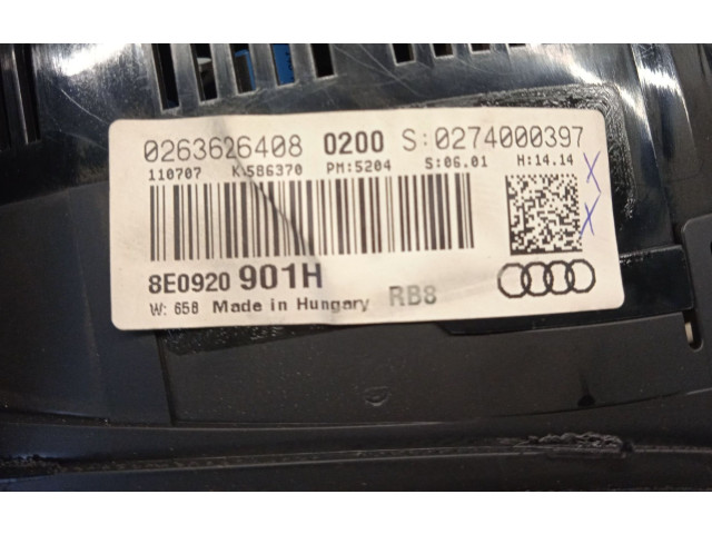 Панель приборов 8E0920901H, 0263626408 Audi A4 Allroad