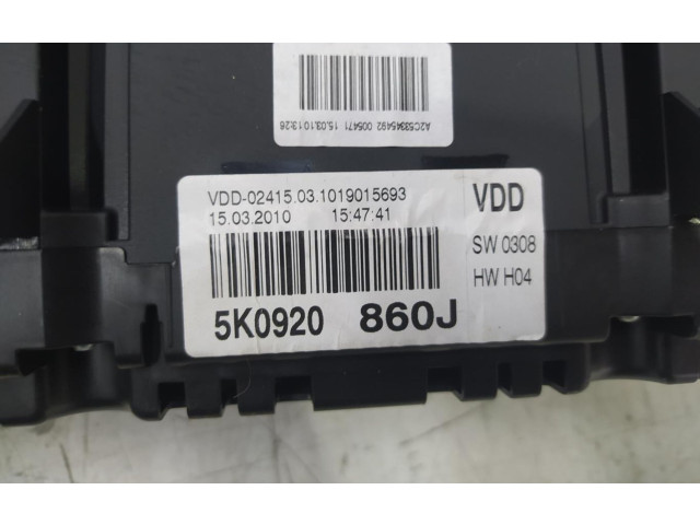 Панель приборов 5K0920860J Volkswagen Golf VI