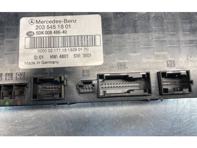 Pojistková skříňka 2035451801, 5DK00848640 Mercedes-Benz C W203 2000