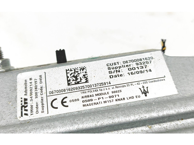 Подушка безопасности для колен 06700081620, 0589P10071 Maserati Ghibli