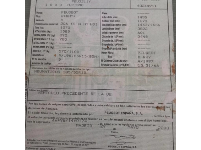 Jednotka ABS Peugeot 206+