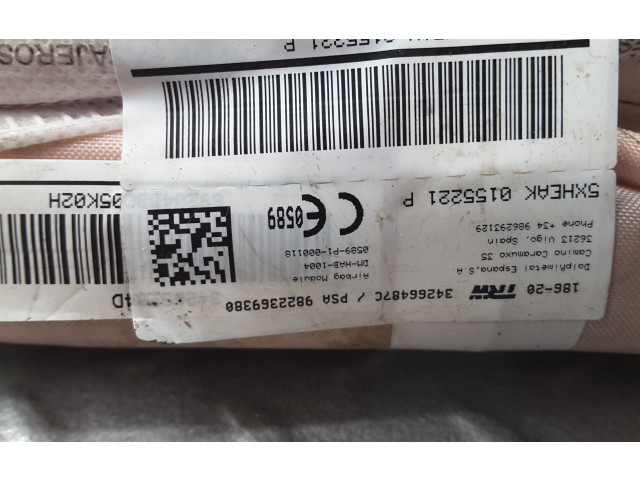 Боковая подушка безопасности 9822369380, 34266487C   Citroen C5 Aircross