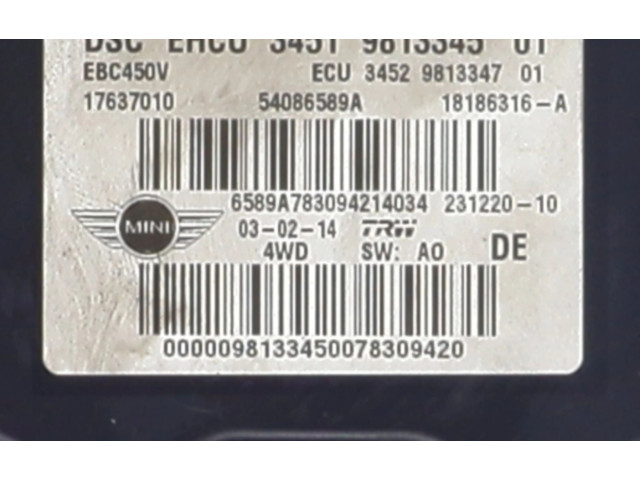 Jednotka ABS 34519813831 Mini Cooper Countryman R60 2014