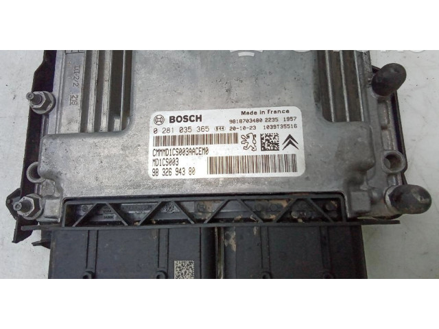 Řídící jednotka 9832694380 Citroen Berlingo 2018