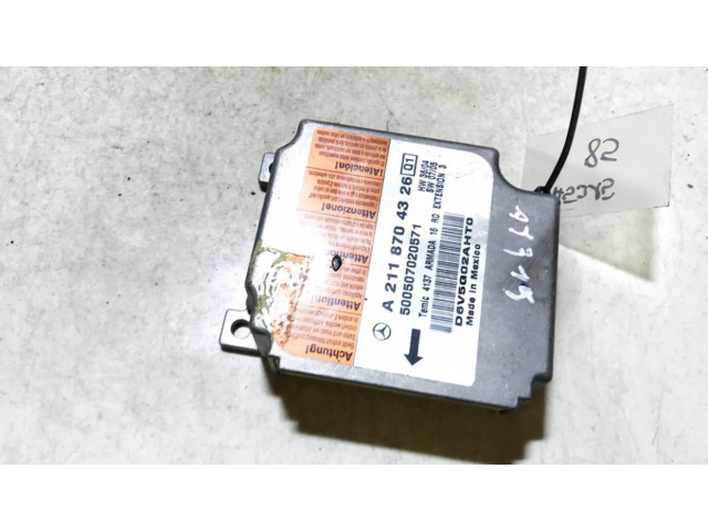 Блок подушек безопасности a2118704326, 500507020571   Mercedes-Benz E W211