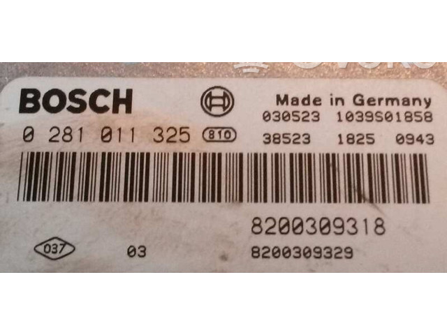 Řídící jednotka 0281011325, 8200309318 Renault Vel Satis 2003