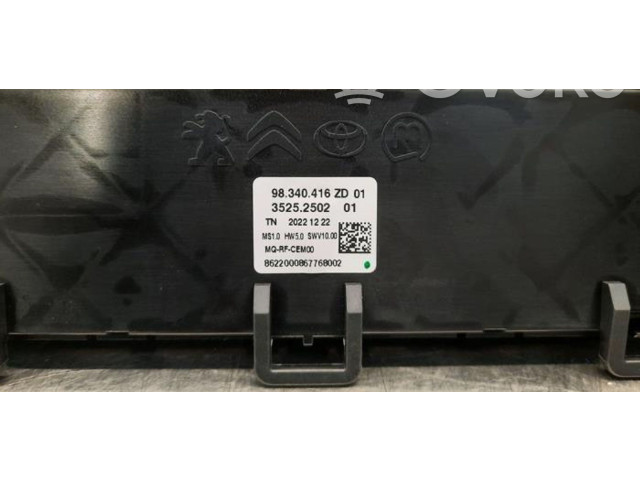 Блок управления климат-контролем 98340416ZD Opel Combo E