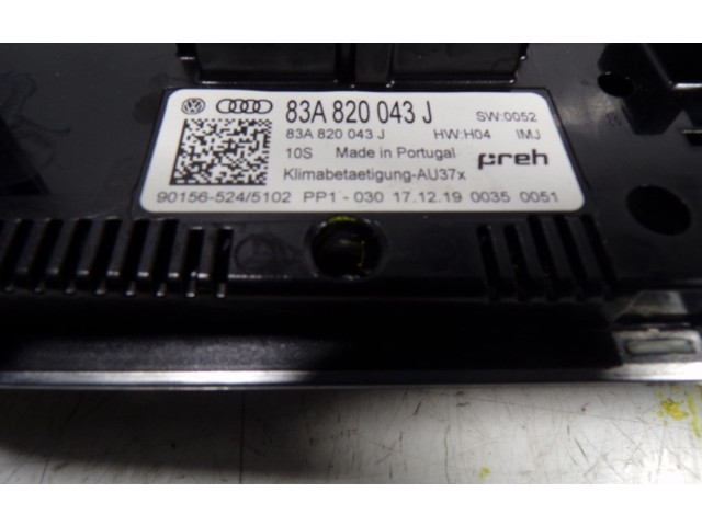 Блок управления климат-контролем 83A820043JIMJ, 83A820043J   Audi A1