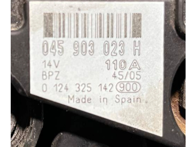 Генератор 045903023H, 045903023   Skoda Fabia Mk2 (5J)      