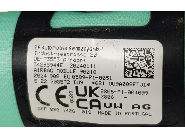 Боковая подушка безопасности 5FF880742G, 5FF880742G   Cupra Formentor