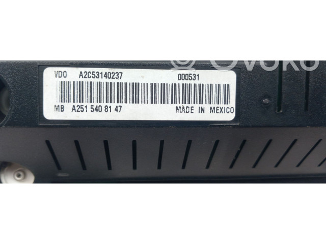 Панель приборов A2C53140237, A2515408147   Mercedes-Benz R W251       