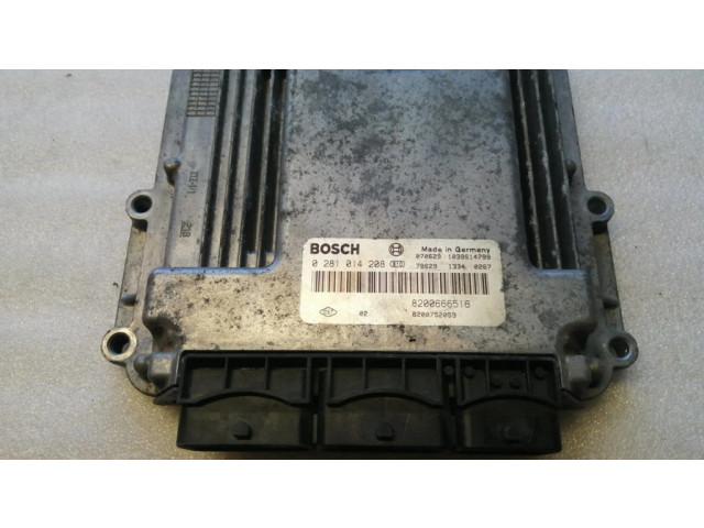 Блок управления двигателя 0281014208, 8200752059 Nissan Primastar