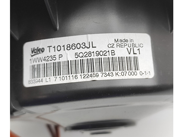 Вентилятор печки 5Q0907521C, 5Q2819021B Volkswagen Golf VII