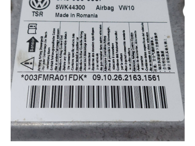 Блок подушек безопасности 5K0959655F, 5WK44300 Skoda Yeti (5L)