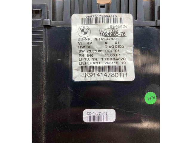 Přístrojová deska  BMW 1 E81 E87 2004 9141478, 1041568  