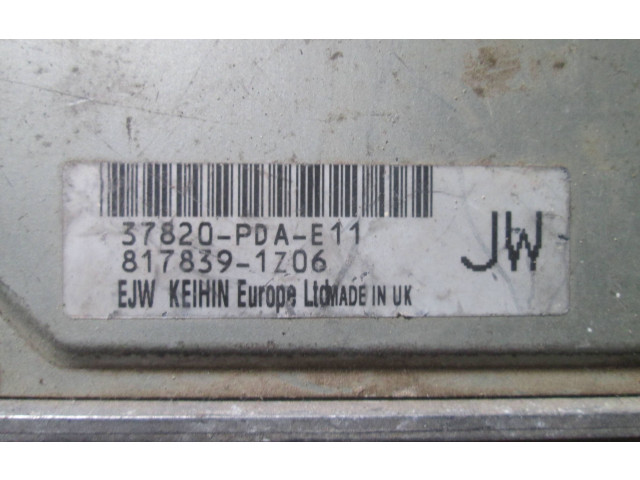 Блок управления двигателя 37820PDAE11, 8178391Z06 Honda Accord