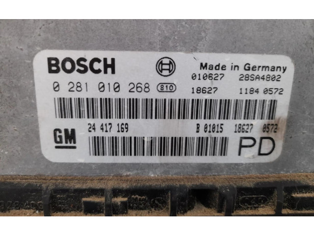 Řídící jednotka 24417169, 24417169 Opel Zafira A