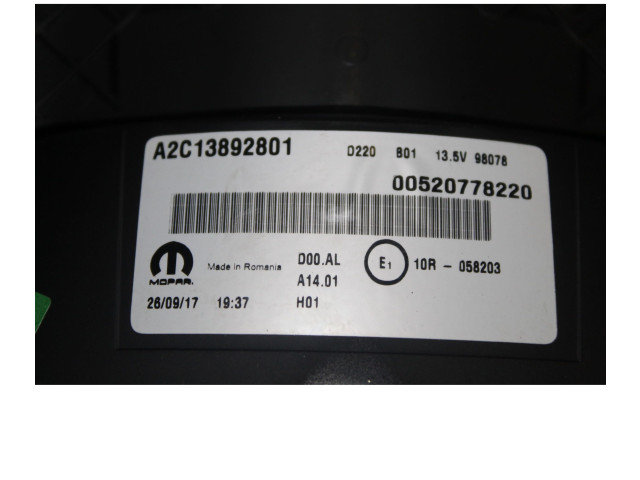 Přístrojová deska Fiat 500L 2005