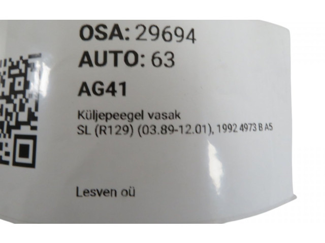 Zpětné zrcátko Mercedes-Benz SL R129 1992 A1298100516, A1298100516