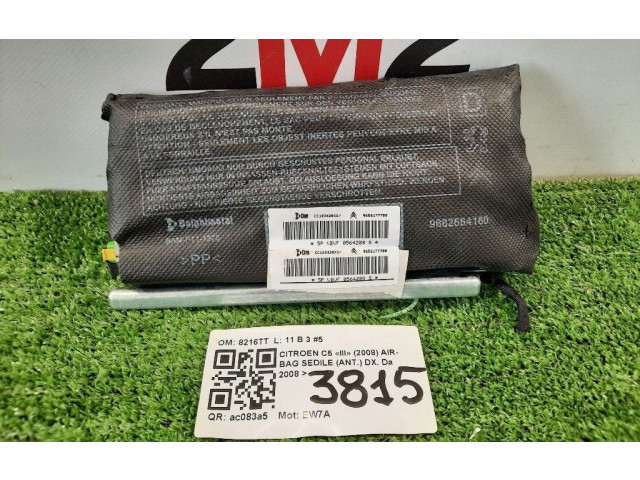 Подушка безопасности в сиденье 9682664180AIRBAGDX, 9682664180AIRBAGDX Citroen C5