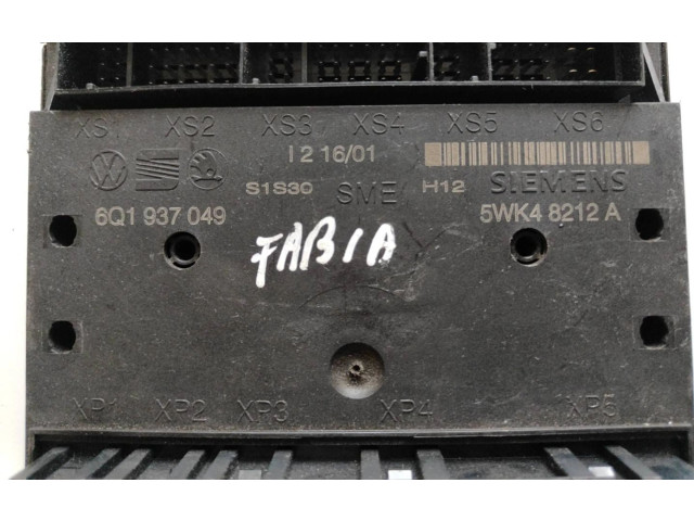 Блок комфорта 6Q1937049, 5WK48212A   Skoda Fabia Mk1 (6Y)   
