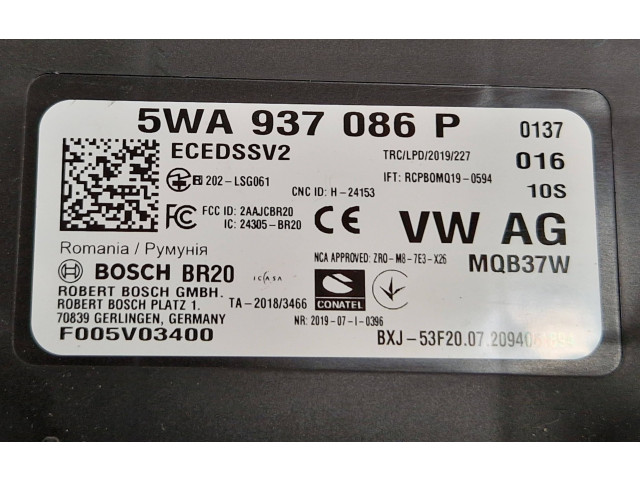 Блок управления 5WA937086P, 5WA937086 Skoda Octavia Mk4