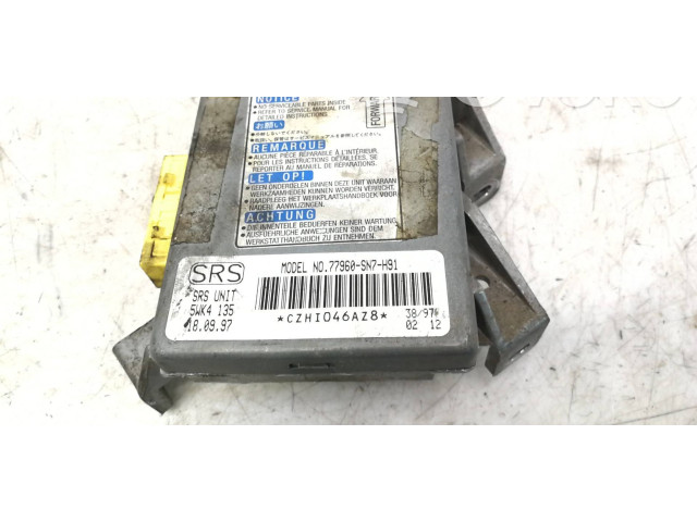 Блок подушек безопасности 77960SN7H91, CZA1046AZ8 Honda Accord