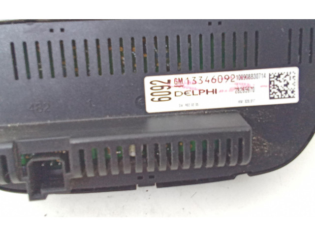 Блок управления климат-контролем 13346092, 13346092   Opel Meriva B