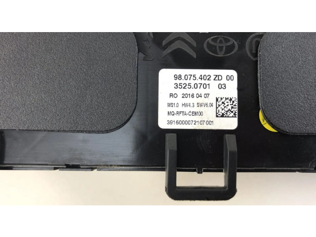 Блок управления климат-контролем 98340419ZD, 98075402ZD Citroen LN LNA