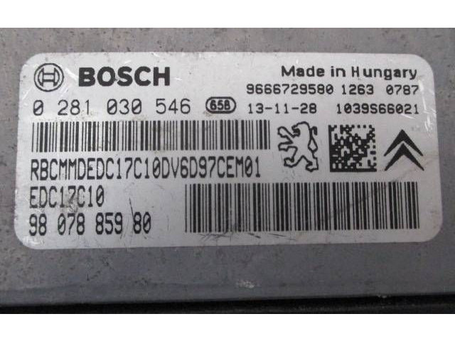 Řídící jednotka 9807885980, 9666729580 Citroen Berlingo 2013