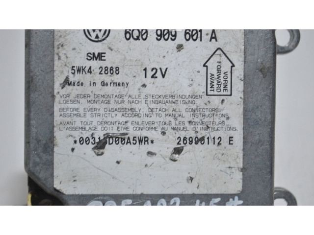 Блок подушек безопасности 6Q0909601A Skoda Fabia Mk1 (6Y)