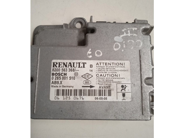 Блок подушек безопасности 8200563368, 0285001510   Renault Clio III