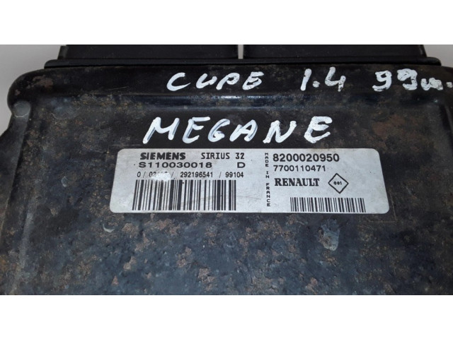 Řídící jednotka S110030018D, 7700110471 ZAZ 103 1988