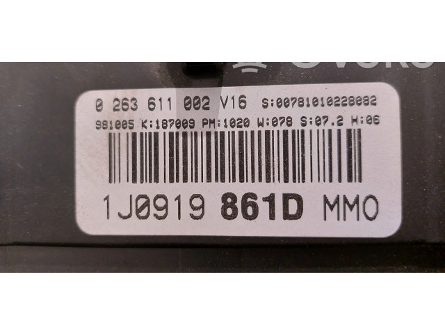 Панель приборов 1J0919861D, 0781010228082 Volkswagen Bora