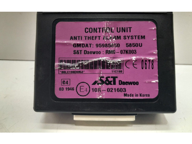 Блок управления 95985850, 021603   Chevrolet Spark