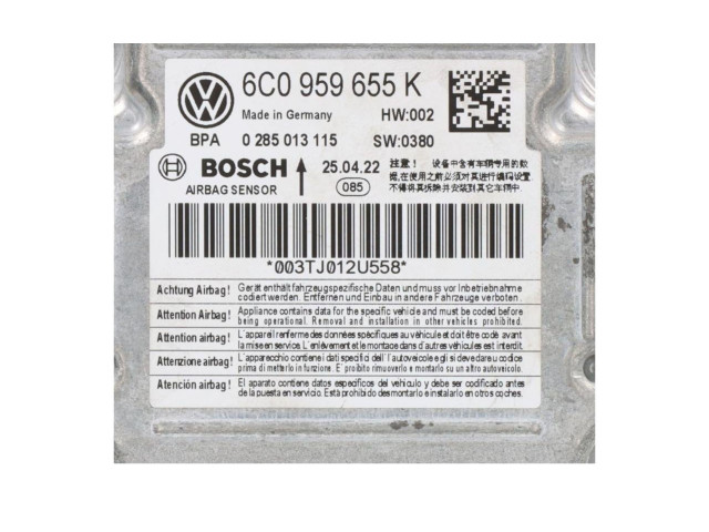 Блок подушек безопасности 6C0959655K Skoda Fabia Mk3 (NJ)