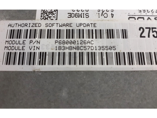 Řídící jednotka P68000126AC, 68000126AC Dodge Caliber 2008