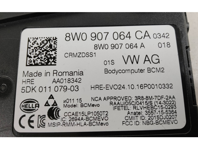 Блок комфорта 8W0907064CA, 8W0907064A   Audi Q5 SQ5   