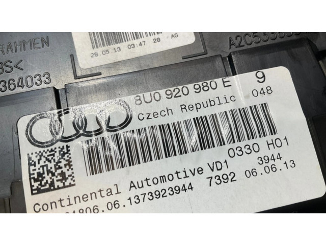 Панель приборов 1373923944, 8U0920980E Audi Q3 8U