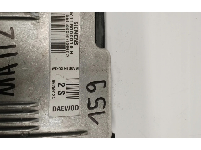 Řídící jednotka 96259124 Daewoo Matiz 2001