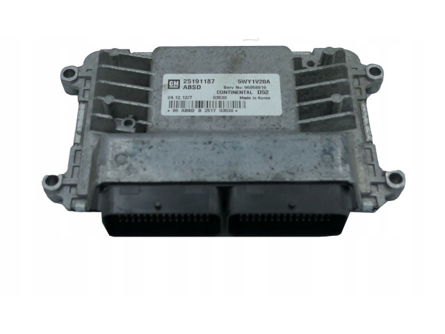 Блок управления двигателя 96958816, 25191187 Chevrolet Spark