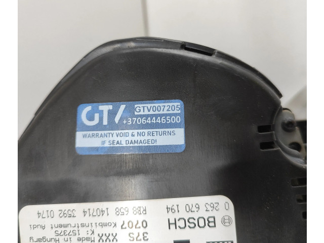 Přístrojová deska  Audi A8 S8 D4 4H 2011 4H0920840C, 0263670194  