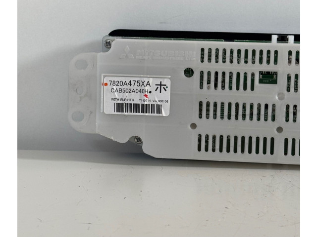 Блок управления климат-контролем 7820A475XA Mitsubishi Outlander