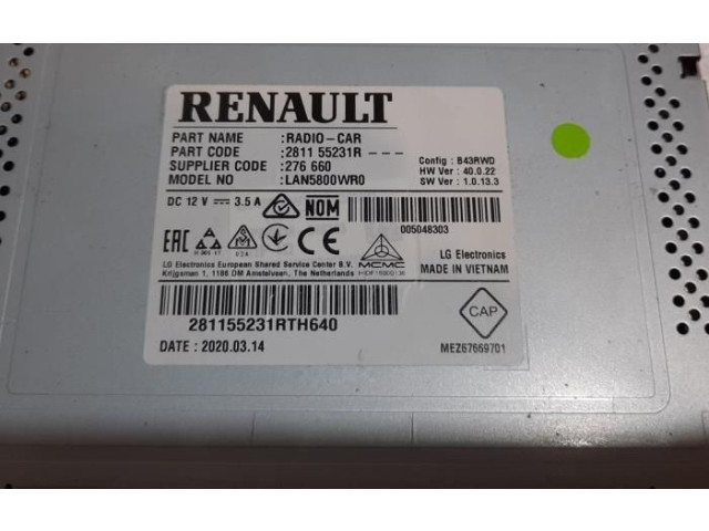 Дисплей    281155231R   Renault Trafic III (X82)