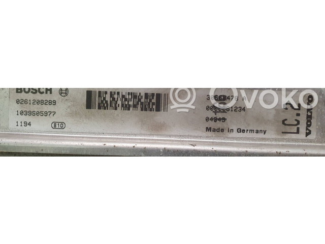 Блок управления двигателя 30668478A, 1039S05977 Volvo S60