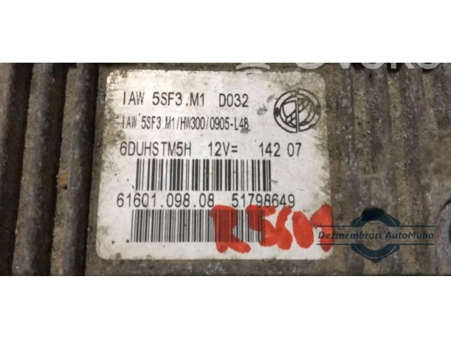 Блок управления двигателем Блок управления 51798649., 6160109808 Fiat Grande Punto